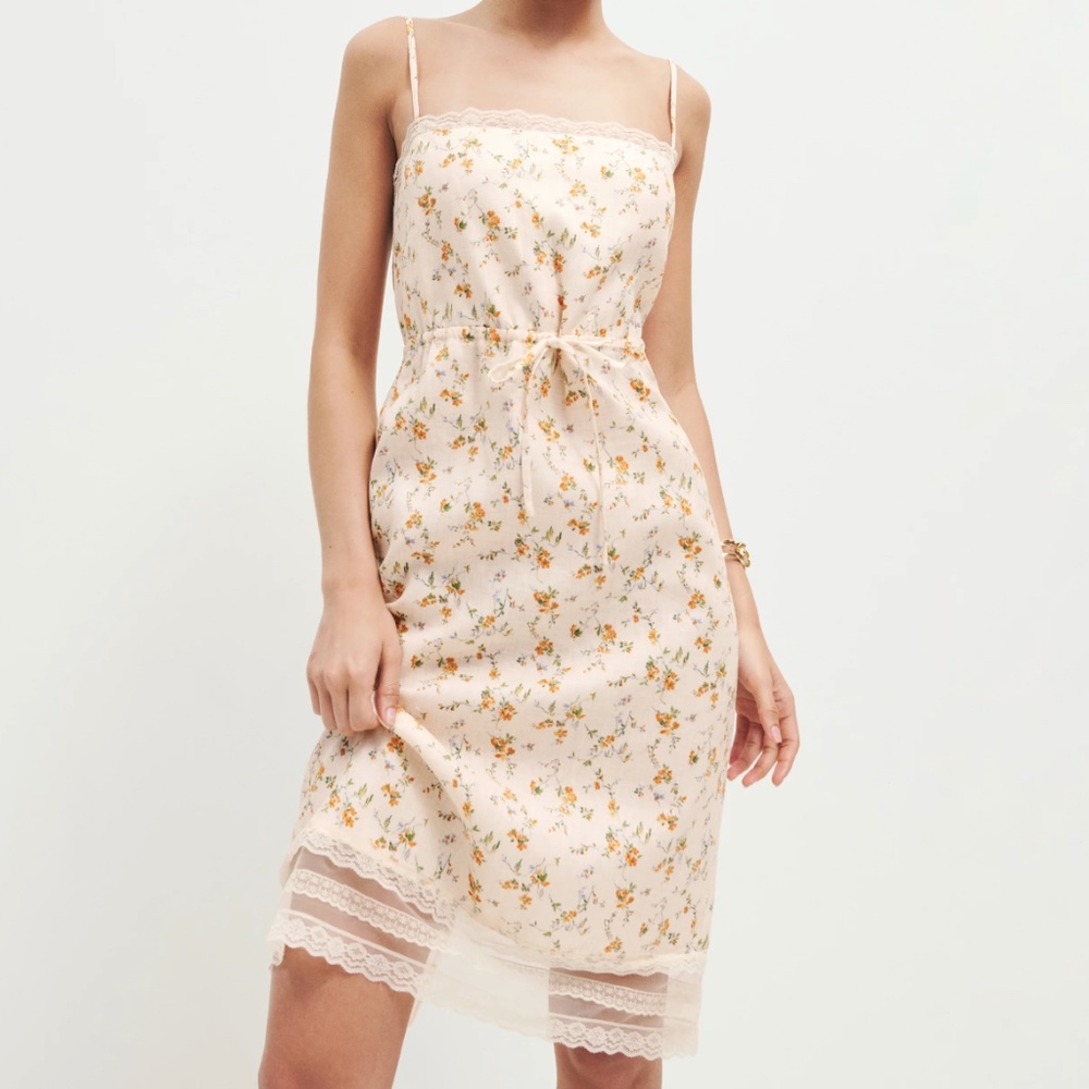 Reformation Neena Linen Dress - Julius